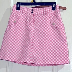 Nike Golf Skort Pink Checkered